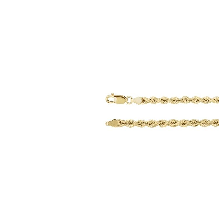 Elements by E79  Chain Necklaces Rope Chain 14K Yellow Gold 4mm 18"