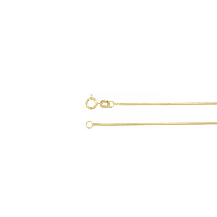 Elements by E79  Chain Necklaces Snake Chain 14K Yellow Gold 1mm 18"