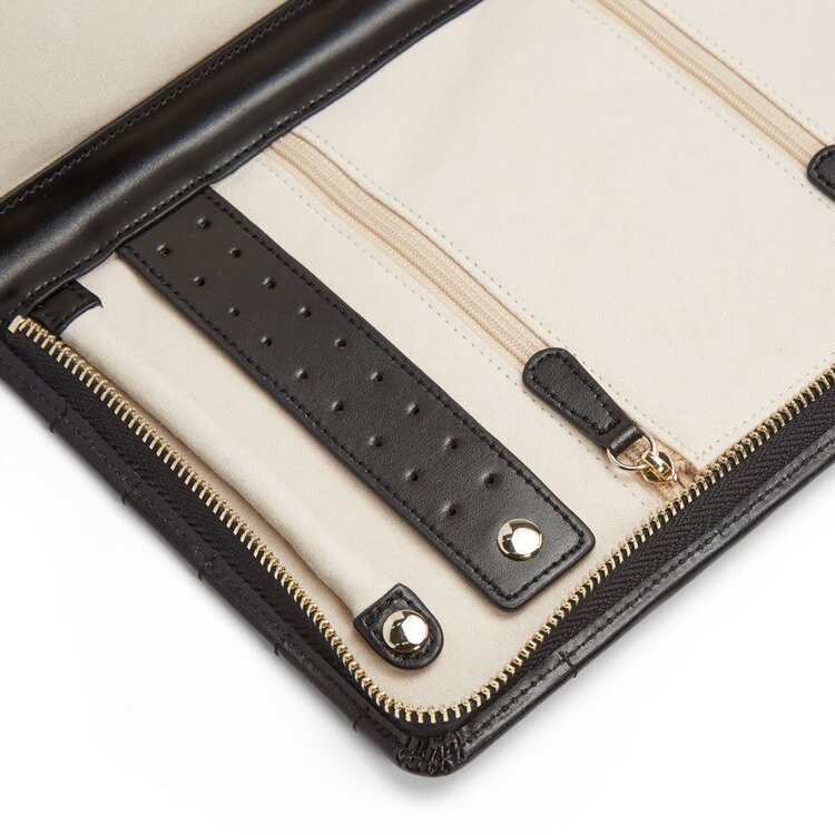 Wolf Caroline Large Portfolio Case - Black