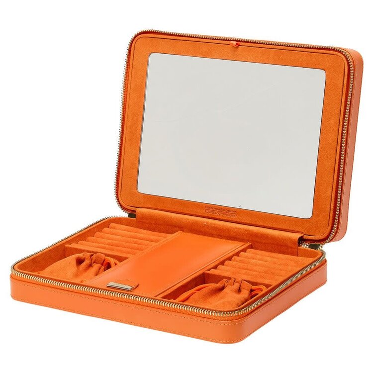 Wolf Maria Large Zip Case - Tangerine