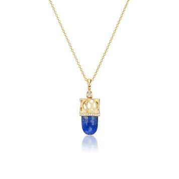 Dana Bronfman Lapis Lazuli Bullet Talisman Pendant Necklace