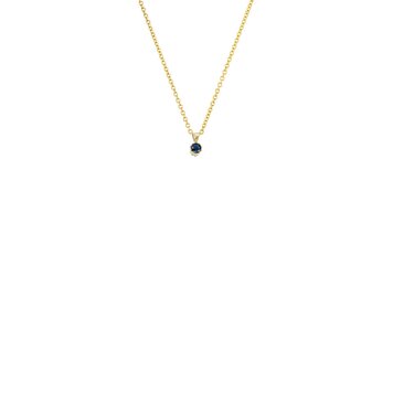 Dana Bronfman Tiny Pronged Bezel Blue Sapphire Pendant