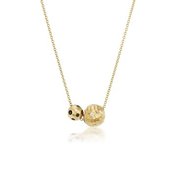 Dana Bronfman Double Disco Ball Necklace