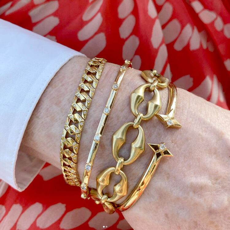 Dries Criel White Diamond Bond Signature Bracelet