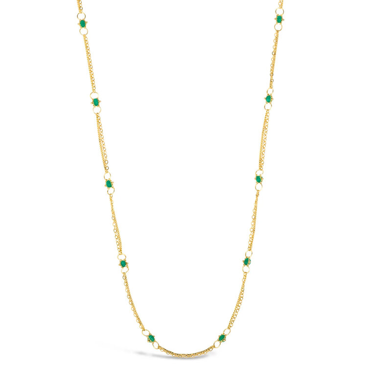 Amali Emerald Whisper Chain Necklace