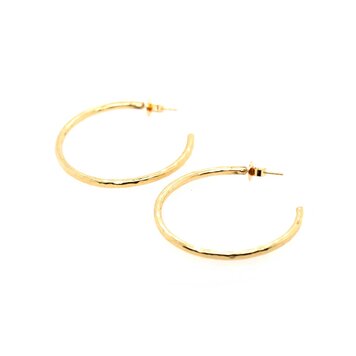 Classic Hammered Hoops 1.5"