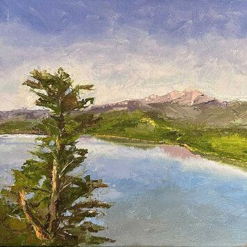 Mallory Sharp Chipmunk Trail 12" x 16"