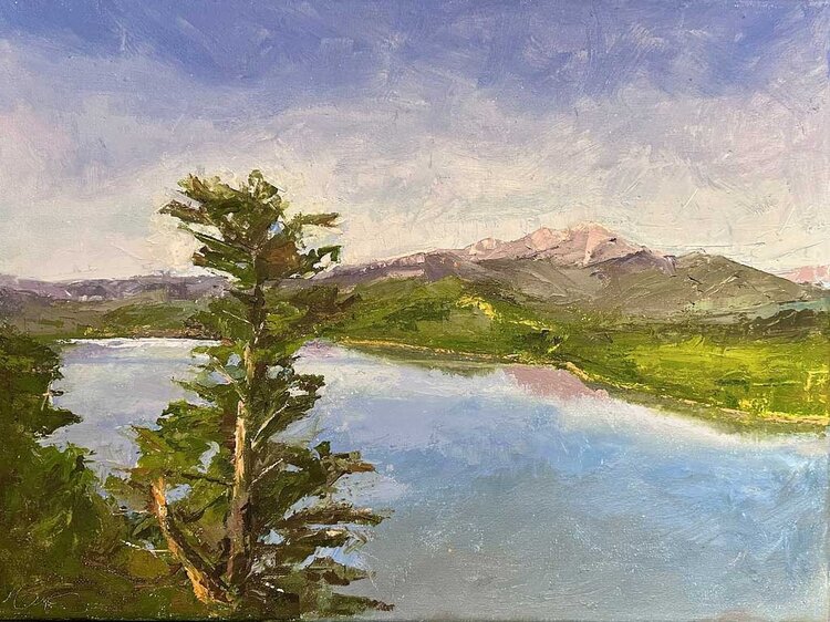 Mallory Sharp Chipmunk Trail 12" x 16"