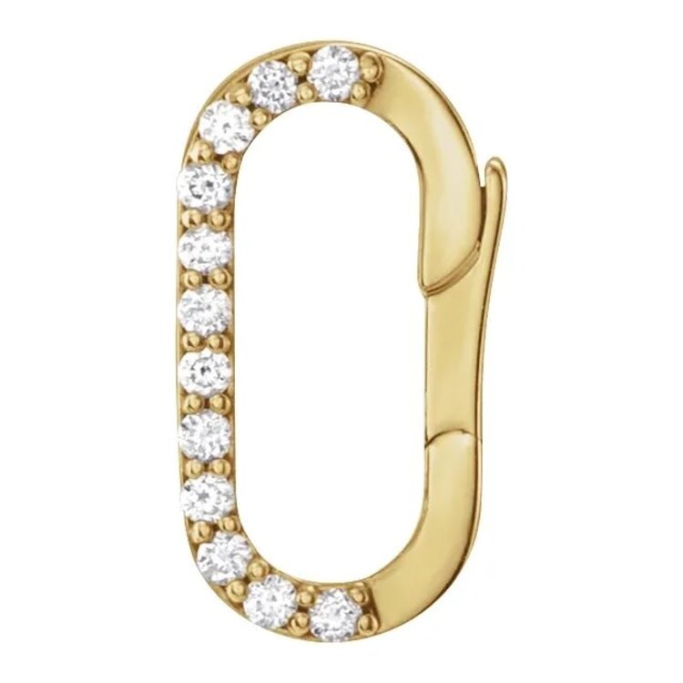 Elements by E79 14K Yellow .08 CTW Natural Diamond Charm Bail