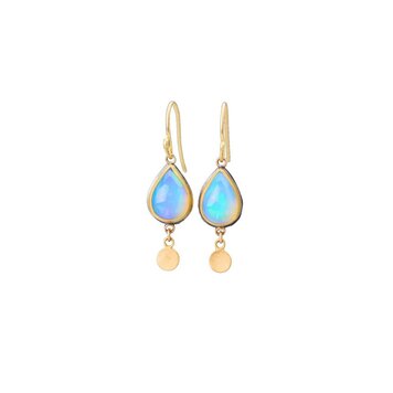 Ananda Khalsa Ethiopian Opal Teardrop Earrings
