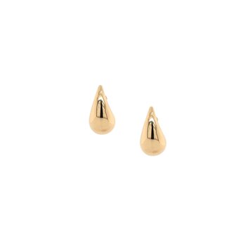Mazza Jewelry Small Yellow Gold Drop Earrings 14k
