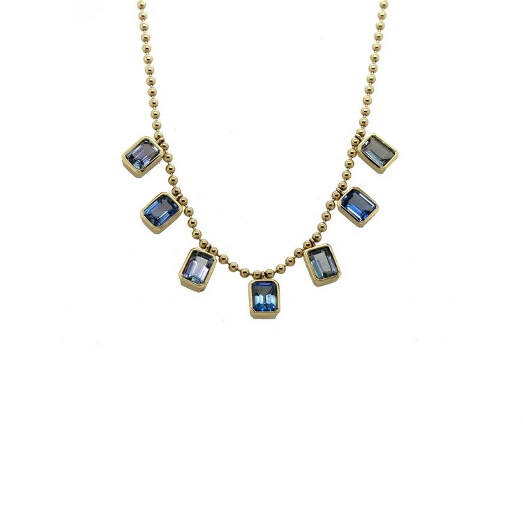 Lauren K Tanzanite Ball Necklace