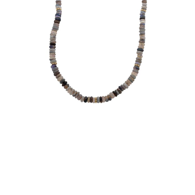 Lauren K Opal Beaded Necklace 17"
