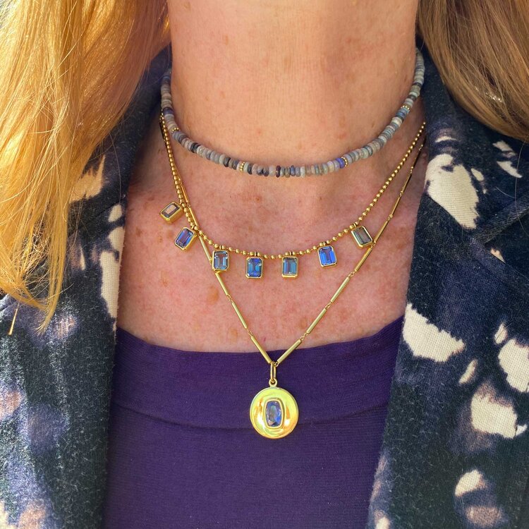 Lauren K Tanzanite Ball Necklace