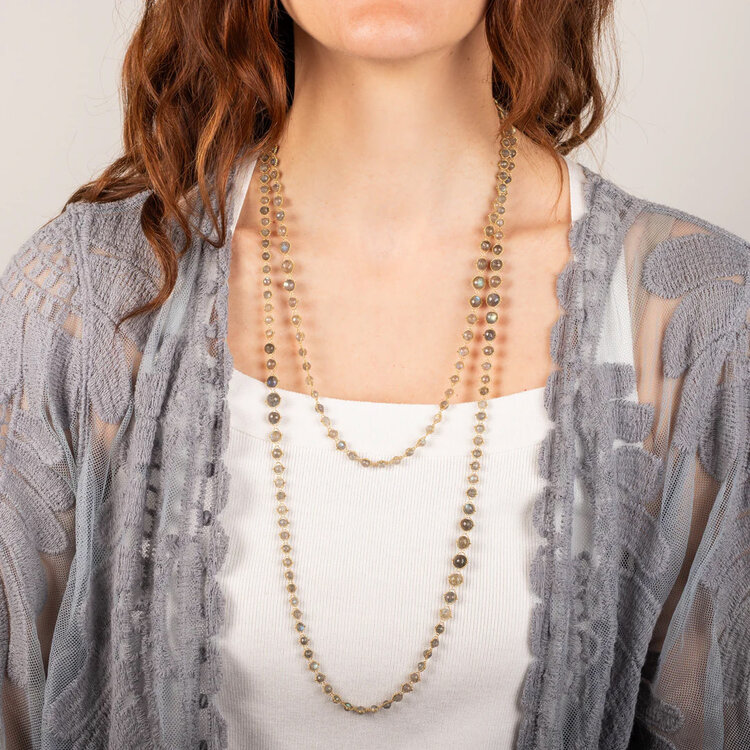 Amali Woven Labradorite Necklace