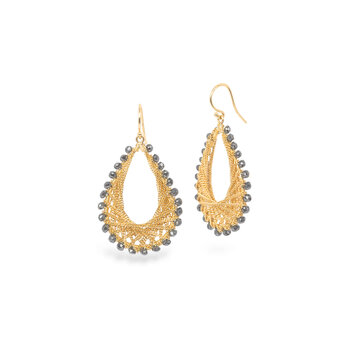 Amali Woven Teardrop Earrings