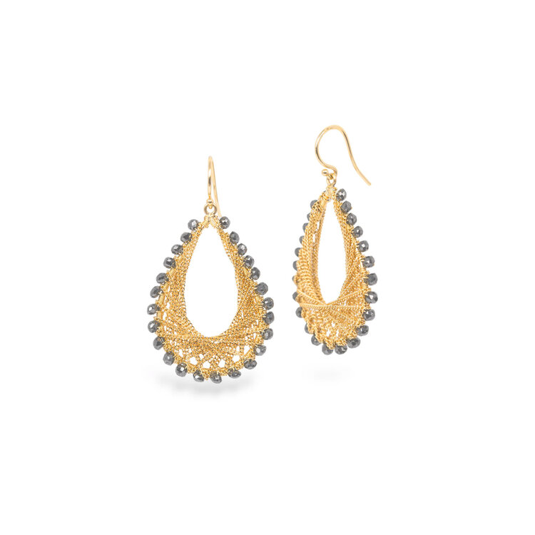 Amali Woven Teardrop Earrings