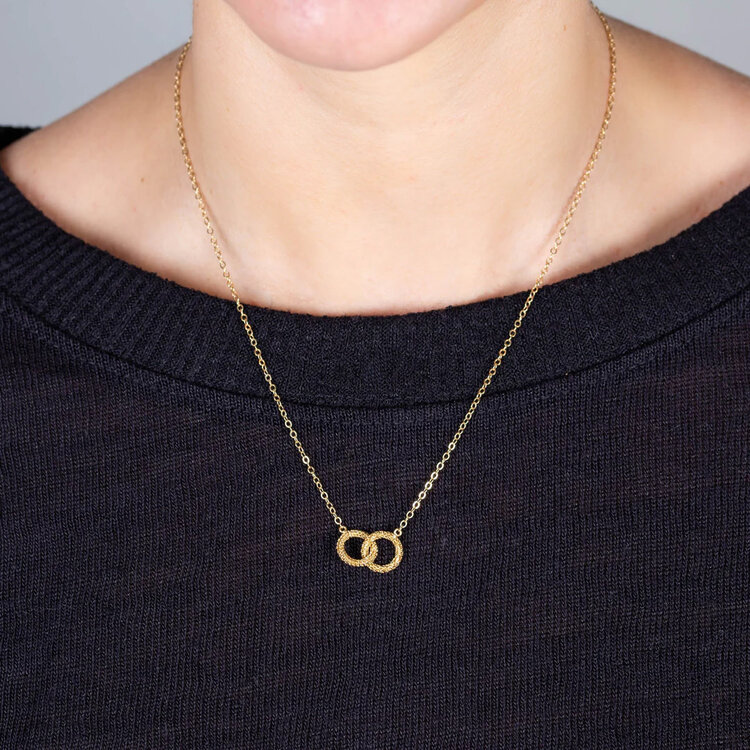 Amali Small Interlocking Circles Necklace