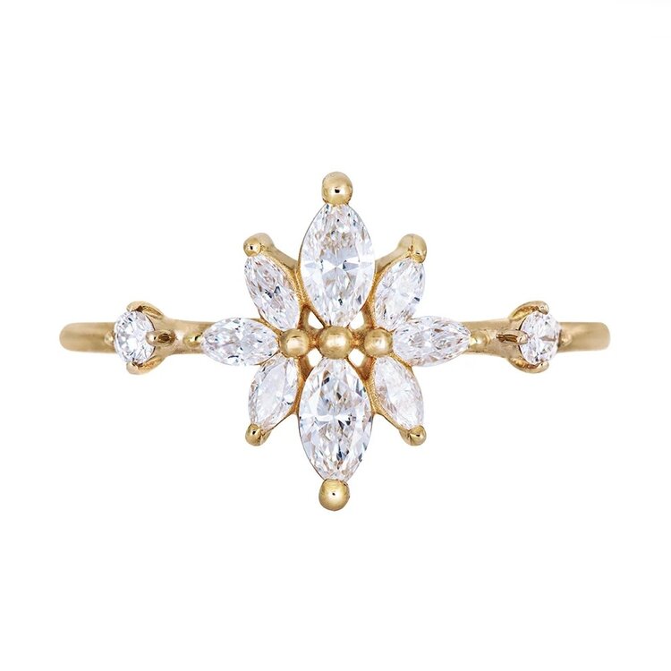 Artemer Diamond Flower Cluster Ring