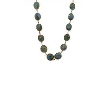 Mazza Jewelry Labradorite Slice Necklace