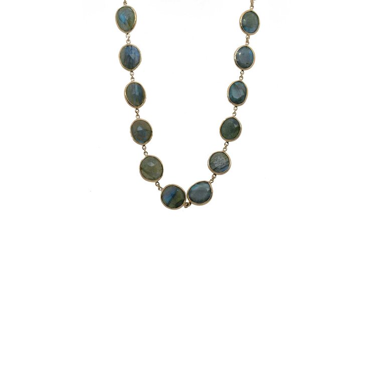 Mazza Jewelry Labradorite Slice Necklace