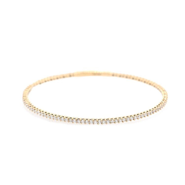 Gemma Couture Flexible Yellow Gold Diamond Bracelet