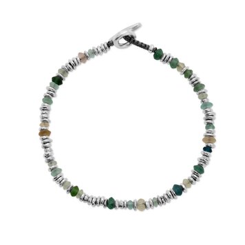 Maor Pilla Green Roman Glass Bracelet