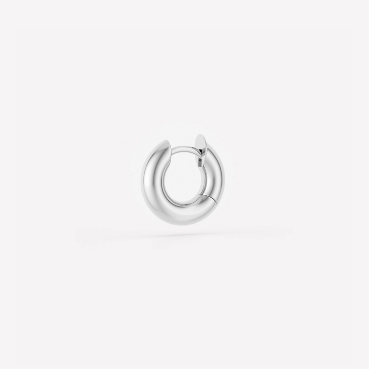 Spinelli Kilcollin Macro White Gold Single Hoop