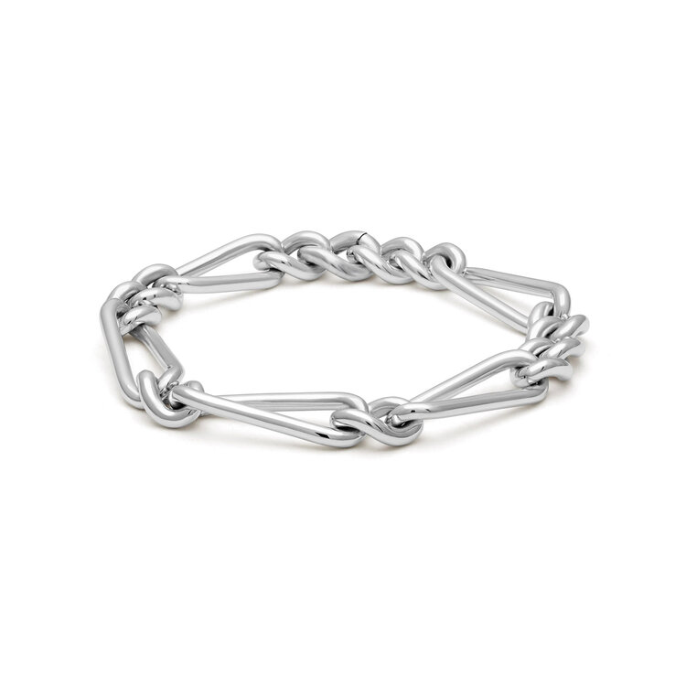 Maor Unity Curb Link Silver Bracelet