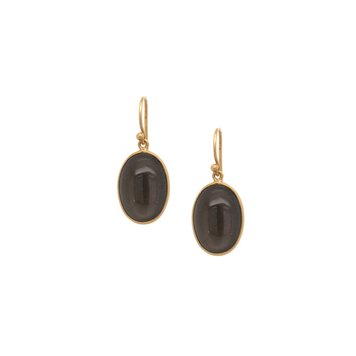 Kothari 18k Black Moonstone Earrings