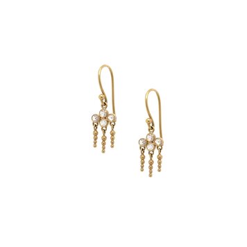 Kothari 18k Rose Cut Diamond Tiny Chandelier Earrings