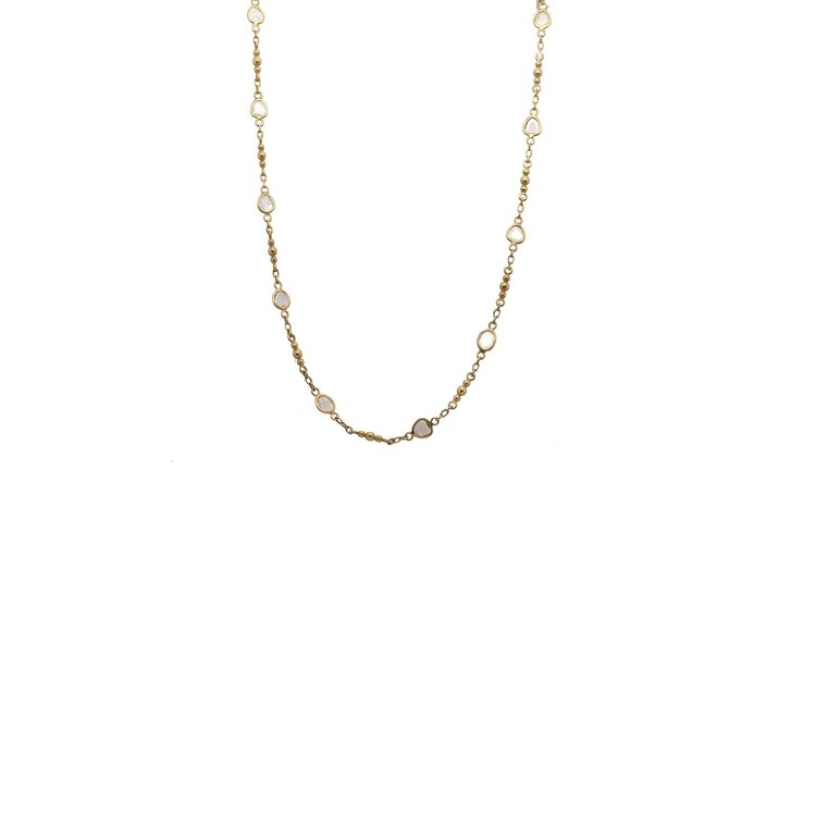 Kothari 18k Polki 3-dot Spacer Necklace