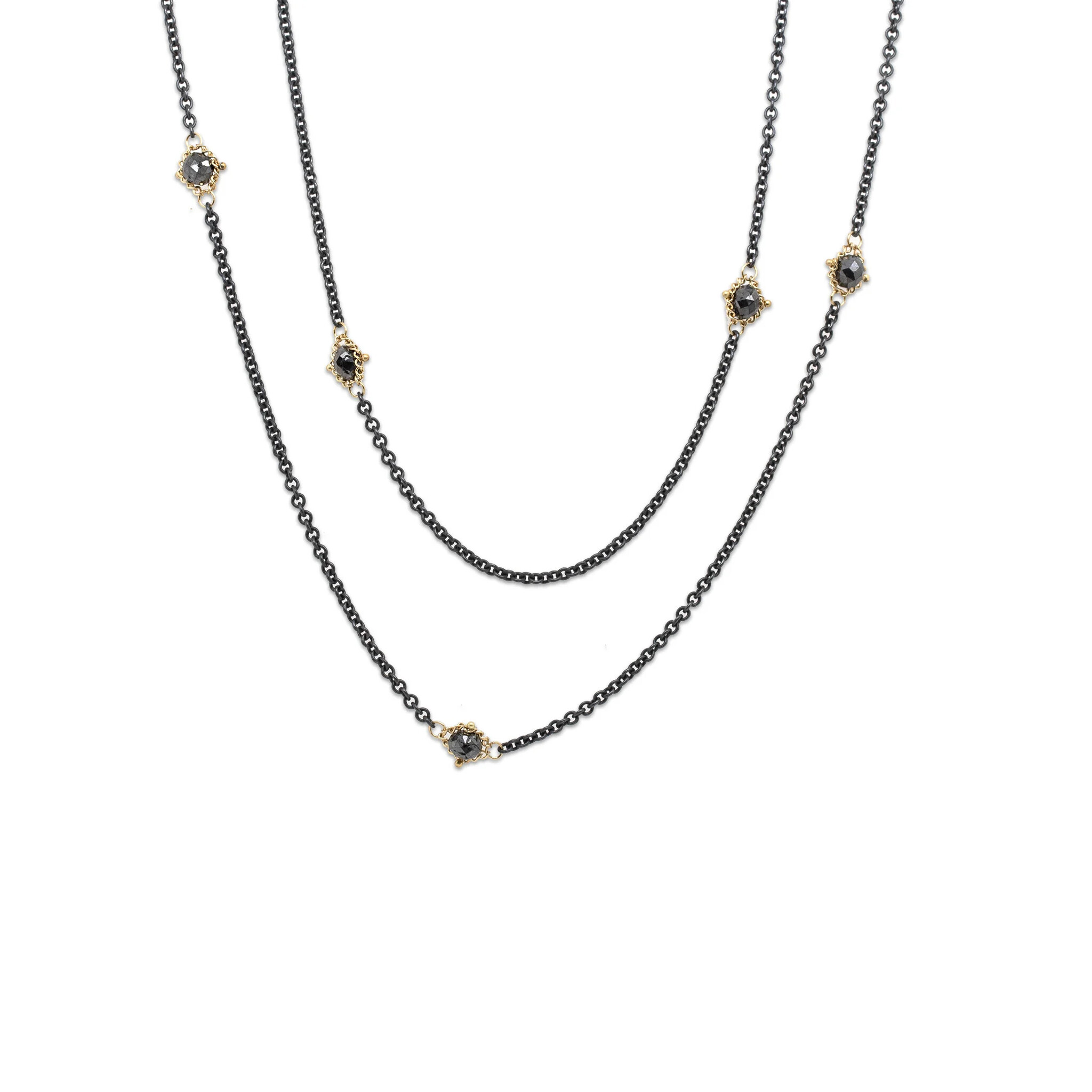 Amali Black Diamond Necklace
