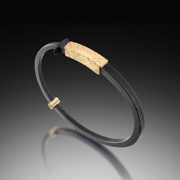 Pat Flynn Men's 22K Yellow Gold Collar Nail Bracelet
