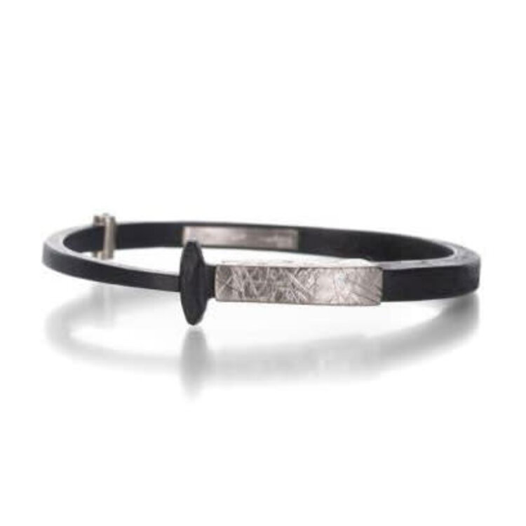 Pat Flynn Men's 18k Palladium Collar Nail Bracelet