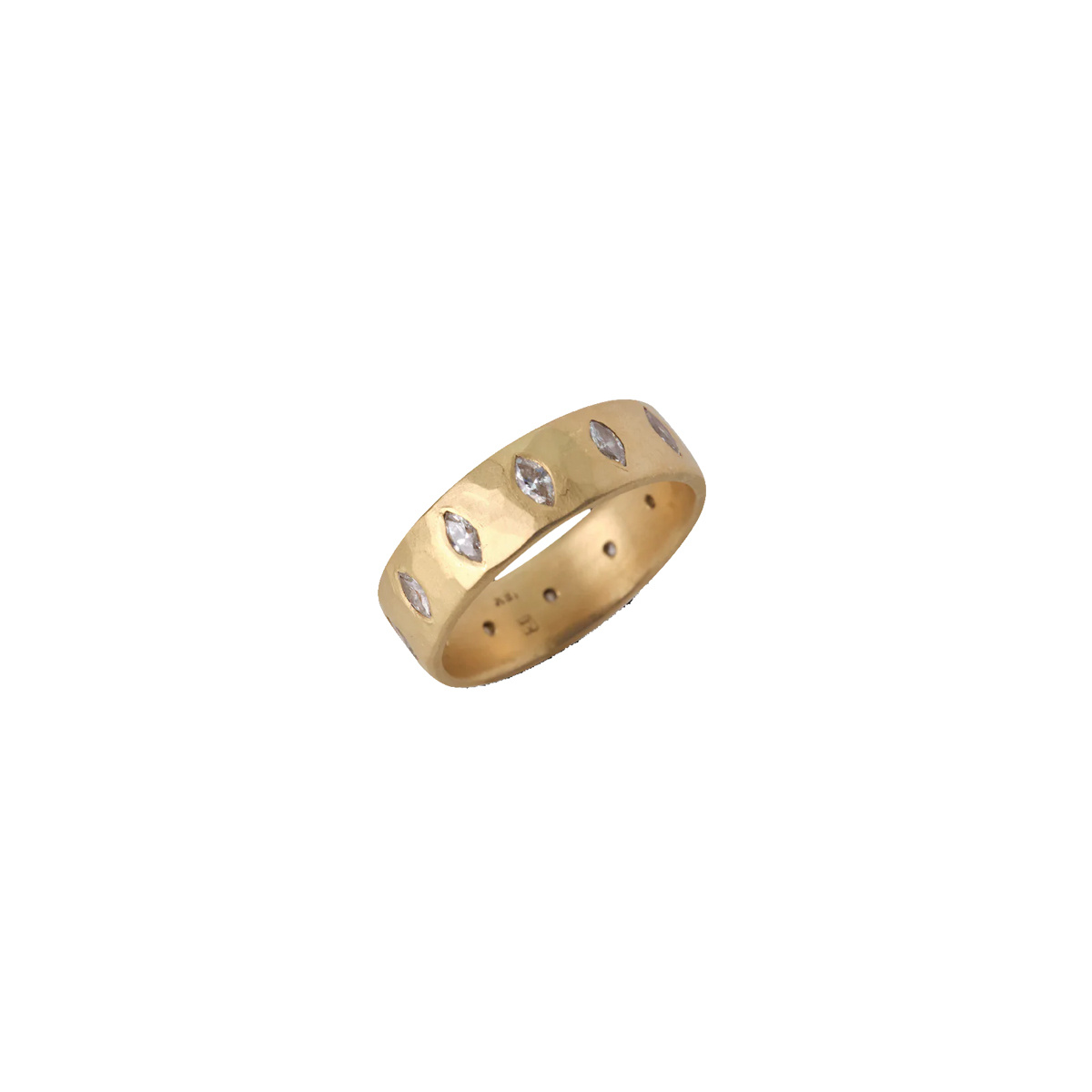 Flush Set Marquise Eternity Band