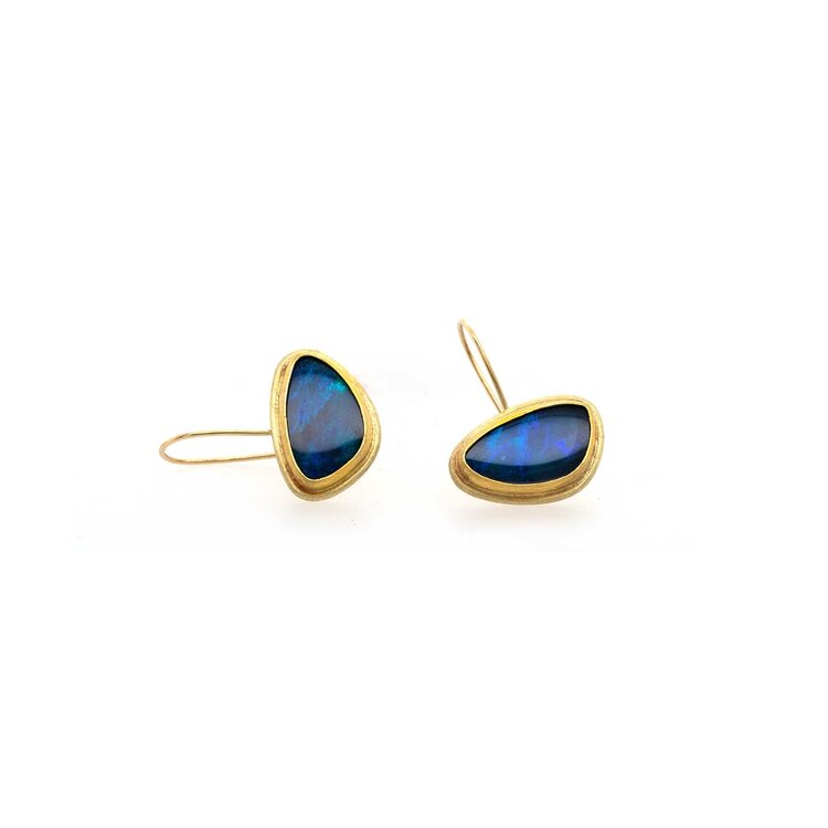 Petra Class Australian Opal Doublet Earrings
