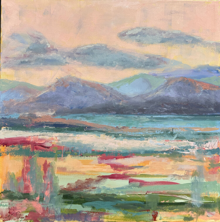 Mallory Sharp Between Villages 24" x 24"