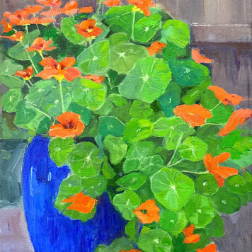 Mallory Sharp Nasturtium 12" x 16"