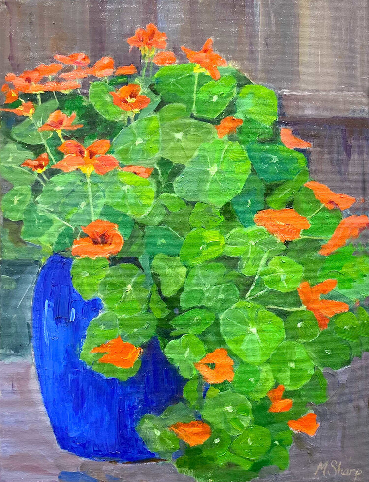 Mallory Sharp Nasturtium 12" x 16"
