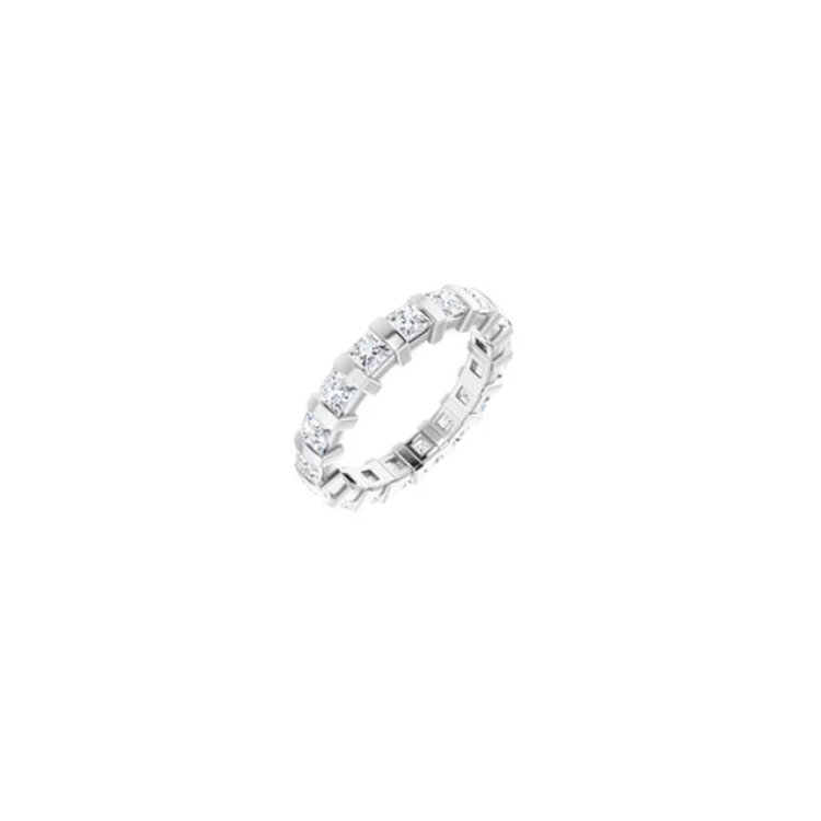 Elements by E79 14K White 1 7/8 CTW Natural Diamond Eternity Band