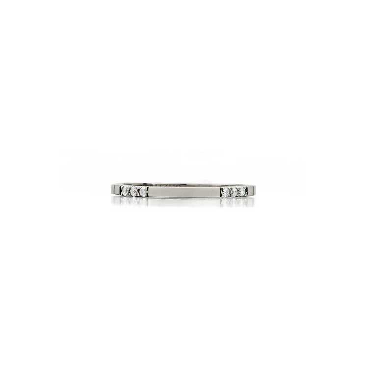 925SUNEERA Cari Vintage Silver Diamond Eternity Band Ring