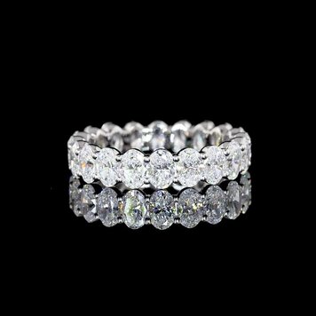 2.95ct Lab-Grown Oval Cut Diamond Eternity Band