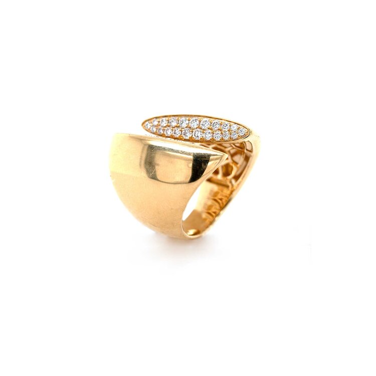 Elements by E79 Open Round Diamond Statement Ring
