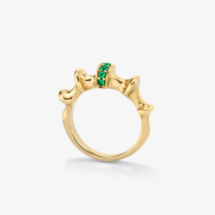 VRAM Chrona I Ring with Emeralds