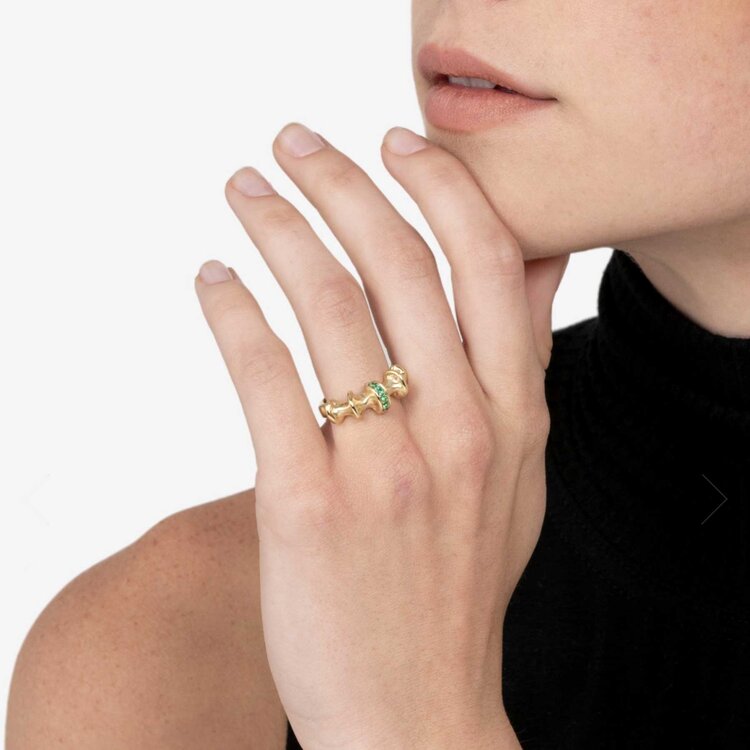 VRAM Chrona I Ring with Emeralds