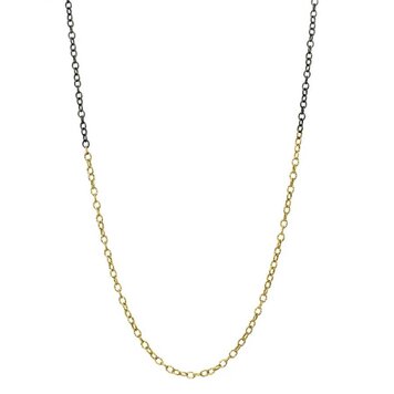 925SUNEERA Alex Two-Tone Sterling Silver and Yellow Gold 16" Chain
