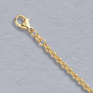 Elements by E79  Chain Necklaces 14K Yellow Gold Round Cable 3.0mm 20"