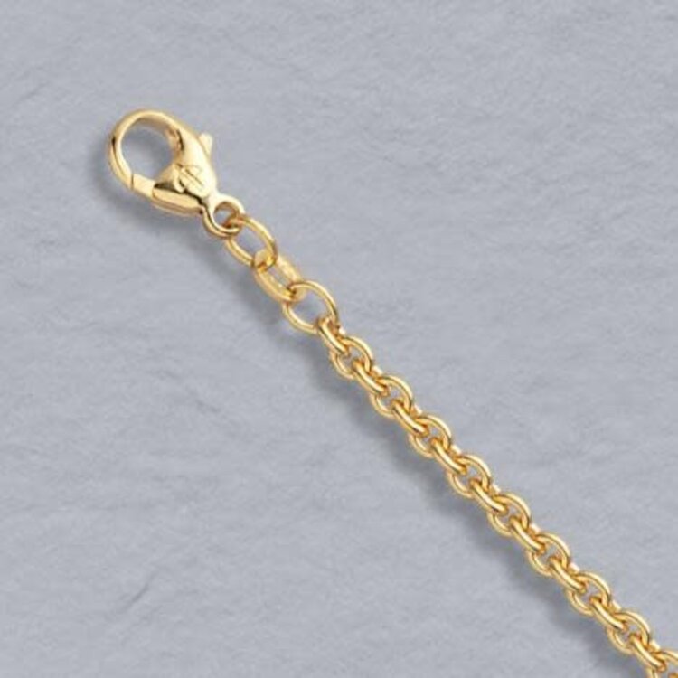 E79 Private Label-Chains 14K Yellow Gold Round Cable 3.0mm 20"