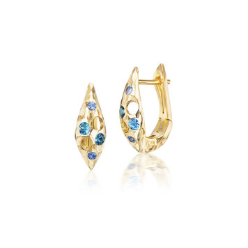 Dana Bronfman Rivers Marquita Oculus Huggie Earrings